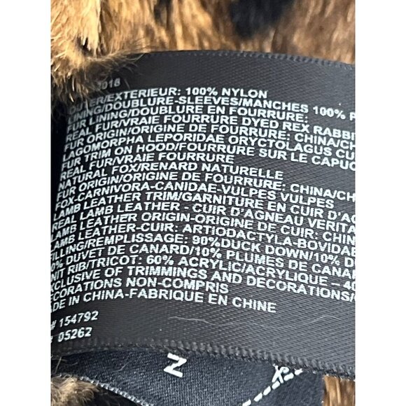 NICOLE BENISTI Fordham Down-Filled Coat Black Cheetah Gold Sz XS NWT - Picture 9 of 9